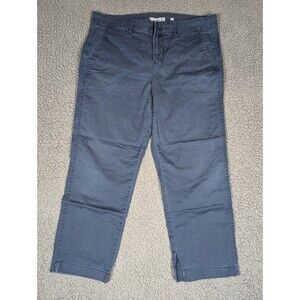 Vince Pants Womens Cropped Capri Blue Straight Stretch Office Casual Size 12